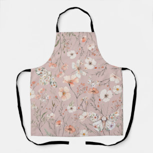 Boho Wildblume Floral Butterfly Schürze