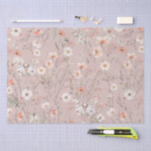 Boho Wildblume Floral Butterfly Seidenpapier (Handwerk)
