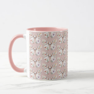 Boho Wildblume Floral Butterfly Tasse