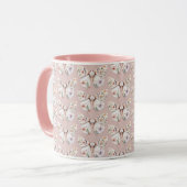 Boho Wildblume Floral Butterfly Tasse (Vorderseite Links)
