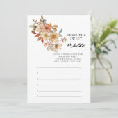 Boho Wildblume Floral Ratet Die Süße Einladung (Stehend Vorderseite)