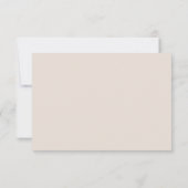 Boho Wildblume Floral Wedding RSVP Karte (Rückseite)