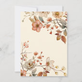 Boho Wildblume Floral wünscht sich Baby Einladung (Rückseite)