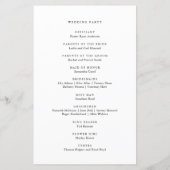 Boho Wildblume Foliage Wedding (Rückseite)
