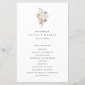Boho Wildblume Foliage Wedding (Vorderseite)