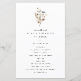 Boho Wildblume Foliage Wedding