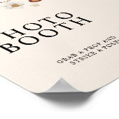 Boho Wildblume Foto Booth Wedding Sign Poster (Ecke)