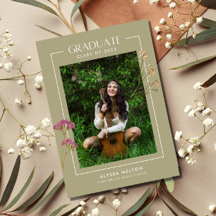 Boho Wildblume Foto Girl Digitaler Abschluss