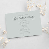 Boho Wildblume Foto High School Graduation Party Einladung