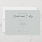 Boho Wildblume Foto High School Graduation Party Einladung (Rückseite)