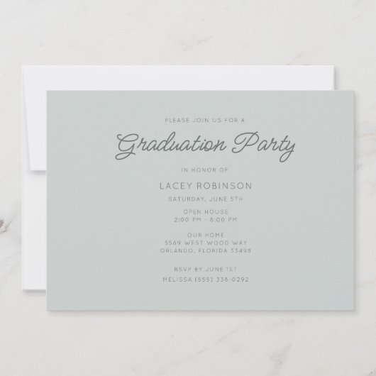 Boho Wildblume Foto High School Graduation Party Einladung (Rückseite)