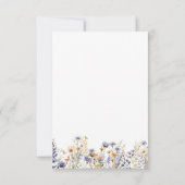 Boho Wildblume Frühjahrsplan Einladung (Rückseite)