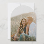 Boho Wildblume Garden Beige Foto Hochzeit Einladung (Rückseite)