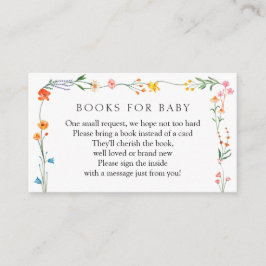 Boho Wildblume Garden Books for Baby Begleitkarte