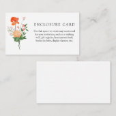 Boho Wildblume Garden Dusche Einschließungskarte Begleitkarte (Vorne/Hinten)