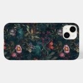 Boho Wildblume Garden Rosa und Grün Case-Mate iPhone Hülle (Rückseite (Horizontal))