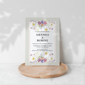 Boho Wildblume Garden Wedding Einladung