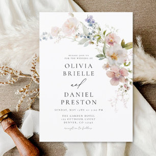 Boho Wildblume Garden Wedding Einladung