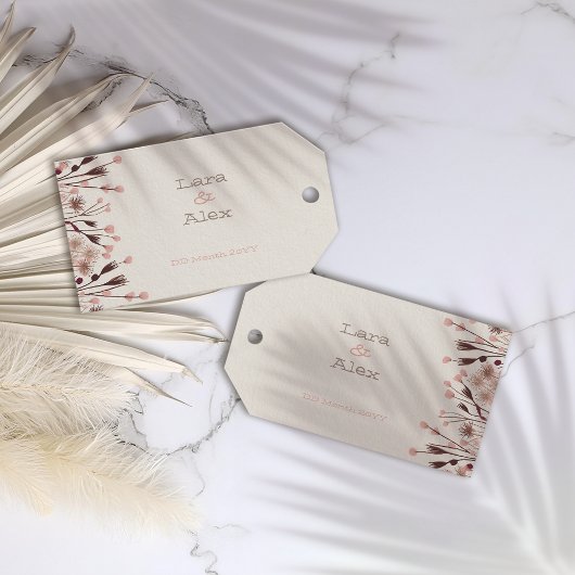 Boho Wildblume Gastgeschenk Hochzeit Tags Geschenkanhänger