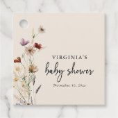 Boho Wildblume Geschenkanhänger (Vorderseite)