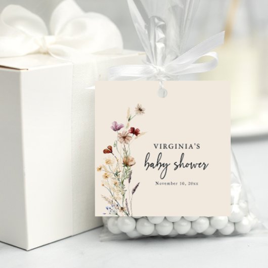 Boho Wildblume Geschenkanhänger