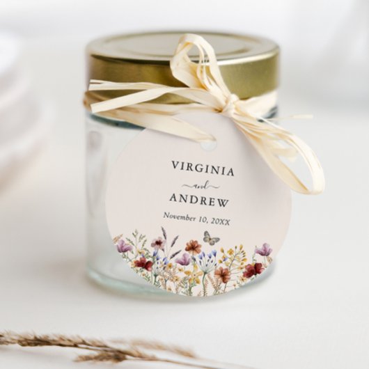 Boho Wildblume Geschenkanhänger