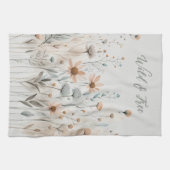 Boho Wildblume Geschirrtuch (Horizontal)