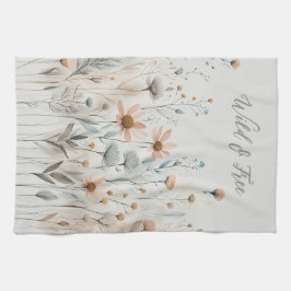 Boho Wildblume Geschirrtuch