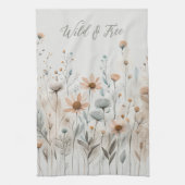Boho Wildblume Geschirrtuch (Vertikal)