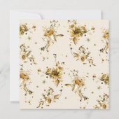 Boho Wildblume Getrocknete Blume Kranz Brautparty Einladung (Rückseite)