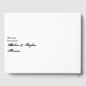 Boho Wildblume Gothic Viking Ewige Liebe Hochzeit Gästebuch (Rückseite)