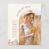 Boho Wildblume Graduation Party Bloom Invitation (Vorderseite)