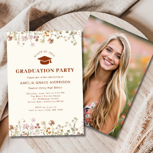 Boho Wildblume Graduation Party Boho Bloom Einladung