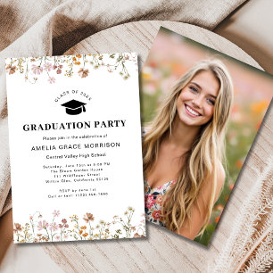 Boho Wildblume Graduation Party Boho Bloom Einladung