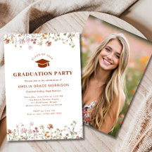 Boho Wildblume Graduation Party Boho Bloom