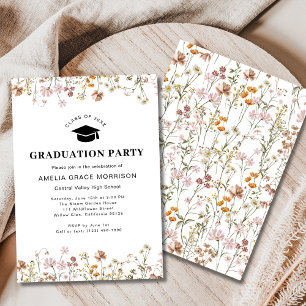 Boho Wildblume Graduation Party Boho Bloom Einladung