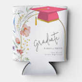 Boho Wildblume Graduation Party Dosenkühler (Vorderseite)