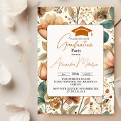 Boho Wildblume Graduation Party Einladung