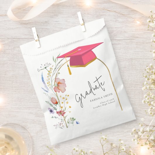 Boho Wildblume Graduation Party Geschenktütchen (Ausgeschnitten)