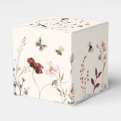 Boho Wildblume Greenery Baby Shower Fevor Box Geschenkschachtel (Vorderseite)