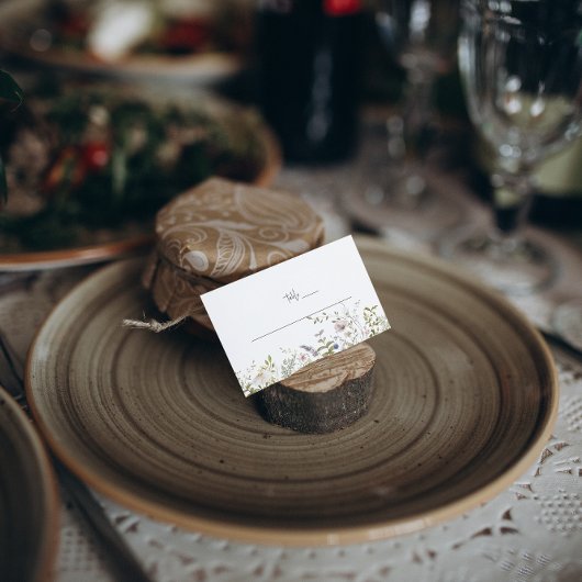 Boho Wildblume | Hochzeitstisch - Platzkarten Visitenkarten