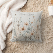 Boho Wildblume Kissen (Decke)