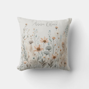 Boho Wildblume Kissen