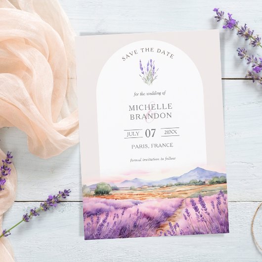 Boho Wildblume Lavender Lila Violet Summer Einladung