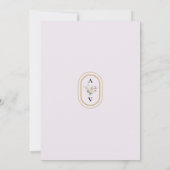 Boho Wildblume Lavender Wedding speichern das Datu Save The Date (Rückseite)