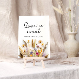 Boho Wildblume Liebe ist Sweet Nehmen Sie eine Lec Poster