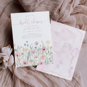 Boho Wildblume Meadow Brautparty Einladung