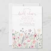 Boho Wildblume Meadow Brautparty Einladung (Vorderseite)