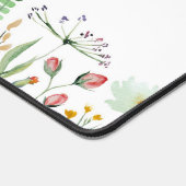 Boho Wildblume Meadow Individuelle Name Schreibtischunterlage (Ecke)