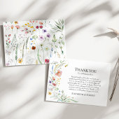 Boho Wildblume Meadow Wedding Dankeskarte